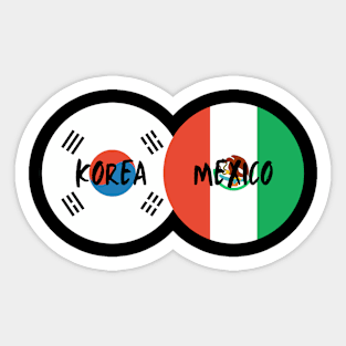 Korean Mexican - Korea, Mexico Sticker